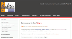 Desktop Screenshot of ecole-allegro.fr
