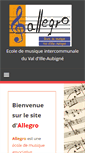 Mobile Screenshot of ecole-allegro.fr